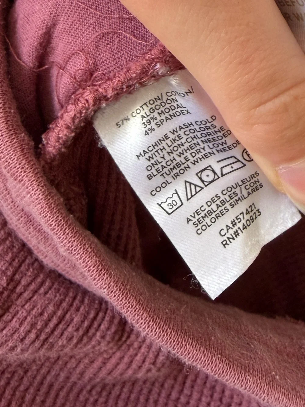 Lou & Grey Waffle Knit Matching Loungewear Set Pink